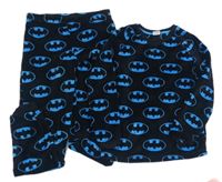 Černo-modré chlupaté pyžamo s Batmanem zn. George