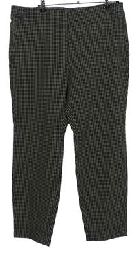 Dámské černo-šedé vzorované kalhoty zn. C&A