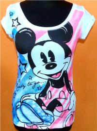 Outlet -Dámské bílé tričko s Mickeym zn. Disney vel. L