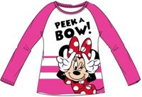 Nové - Bílo-růžové triko s Minnie zn. Disney 