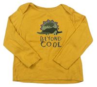 Žluté triko s dinosaurem zn. F&F