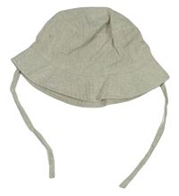 Béžový plátěný klobouk zn. H&M