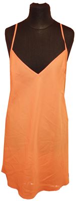 Dámská oranžová šifonová noční košile 