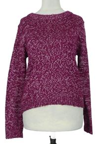 Dámský purpurový melírovaný svetr zn. Peacocks 
