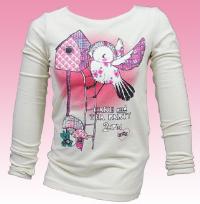 Outlet - Béžové triko s ptáčkem zn. H&M