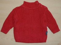 Červený pletený svetřík zn. Baby Mac