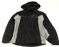 Černošedá šusťáková outdoorová bunda s kapucí zn. Trespass 