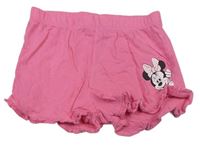 Růžové pyžamové kraťasy s Minnie zn. Disney
