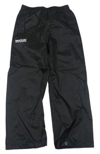 Černé šusťákové funkční kalhoty s logem zn. Regatta