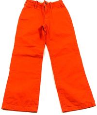 Oranžové plátěné kalhoty zn. GAP
