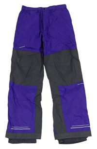 Fialovo-šedé lyžařské kalhoty zn. Vaude