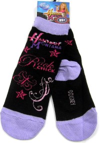 Outlet - Fialovo-černé ponožky Hannah Montana zn. Disney vel. 23-26
