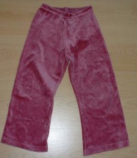 Růžové sametové kalhoty zn. Tiny Ted