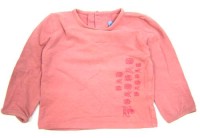Hnědo- růžové triko s japonskými nápisy