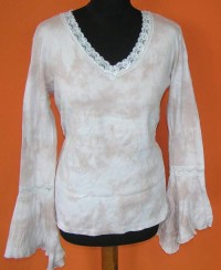 Dámské růžovo-bílé batikované triko zn. South