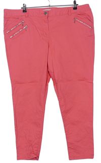 Dámské růžové plátěné kalhoty zn. George 