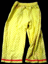 Žluté pyžámkové kalhoty s puntíky zn. St. Bernard