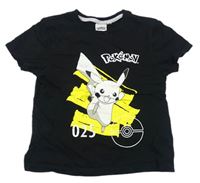 Černé tričko s Pikachu zn. Primark