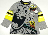 Outlet - Šedé triko Spongebob
