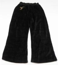 Černé sametové kalhoty s písmenky zn.Disney