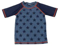 Modro-tmavomodré UV tričko s hvězdičkami zn. Pocopiano