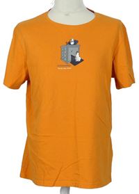 Pánské oranžové tričko s obrázkem zn. Craghoppers 