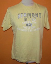 Pánské žluté tričko s nápisem zn. Cedarwood