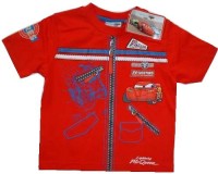 Outlet - červené tričko s potiskem Cars zn. Disney