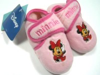Outlet - Růžové sametové bačkorky s Minnie zn. Disney vel. 23