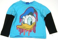 Modro-tmavomodré triko s Donaldem zn. George + Disney