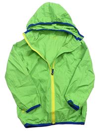 Zelená šusťáková bunda s kapucí zn. Tchibo