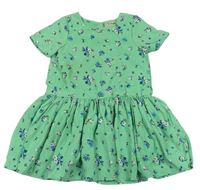 Zelené šaty s kytičkami zn. Next
