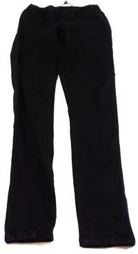 Černé riflové elastické kalhoty 