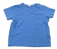 Modré tričko s kapsičkou zn. H&M