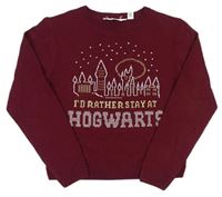 Vínový svetr s Hogwarts - Harry Potter zn. H&M
