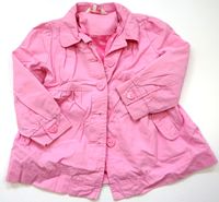 Růžový plátěný kabát zn. Girl2girl