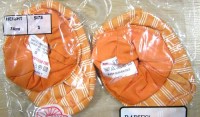 Oranžové pruhované bačkorky zn. Babies´ - nové