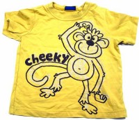 Žluté tričko s opičkou zn. Cherokee