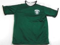 Bílo-zelené oboustranné sportovní tričko s číslem 