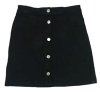 Černá riflová propínací sukně zn. H&M