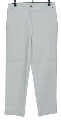 Dámské bílé slim kalhoty zn. M&S