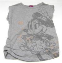 Šedé tričko s Minnie zn. Disney 
