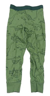 Zelené pyžamové kalhoty s dinosaury zn. H&M