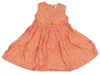 Oranžové šaty s kytičkami zn. Palomino