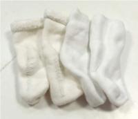 2x Bílé ponožtičky 