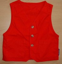 Červená plátěná vesta zn. Marks&Spencer