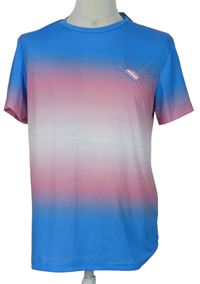 Pánské modro-růžové tónové tričko zn. Primark 