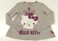 Šedé triko s Hello Kitty zn. Marks&Spencer 
