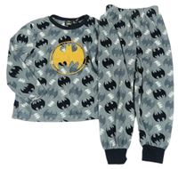Šedo-černo-bílé plyšové pyžamo - Batman zn. Primark