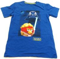 Modré tričko s Angry Brids Star Wars zn. George 